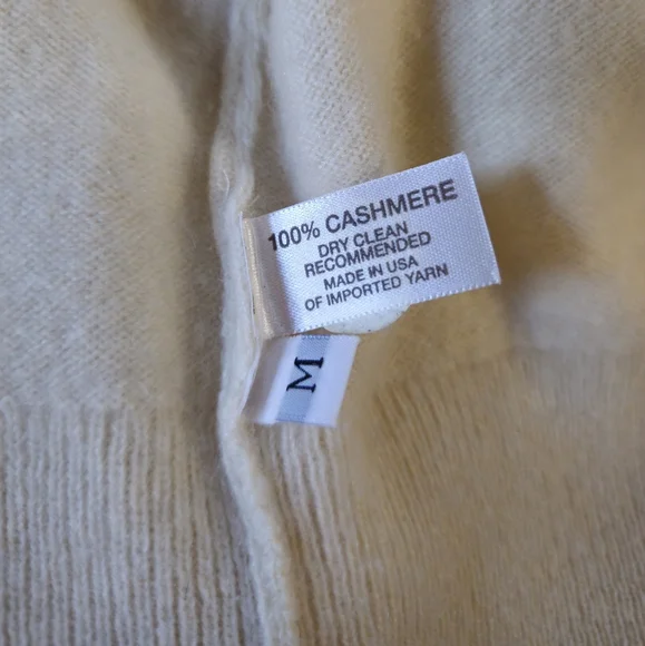 Margaret O'Leary 100% Cashmere Cardigan Size M - Picture 8 of 8